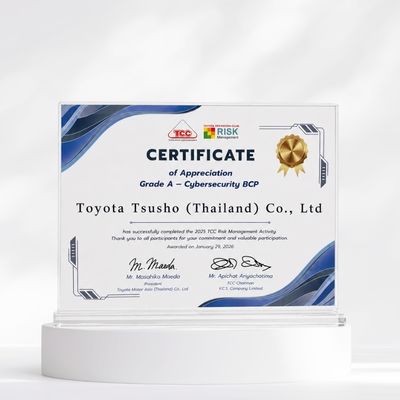 2025 TCC Risk Management Activity Grade A Cybersecurity BCP